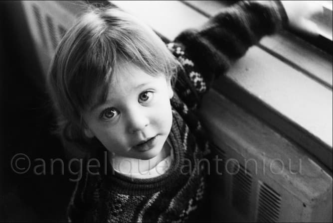 Black and white children photograph titled Jack by Angelique Antoniou
