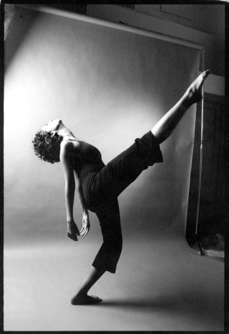 Black and white portrait studio photograph by Angelique Antoniou