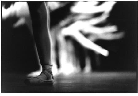 Black and white dancer photograph titled A Leg of Many by Angelique Antoniou