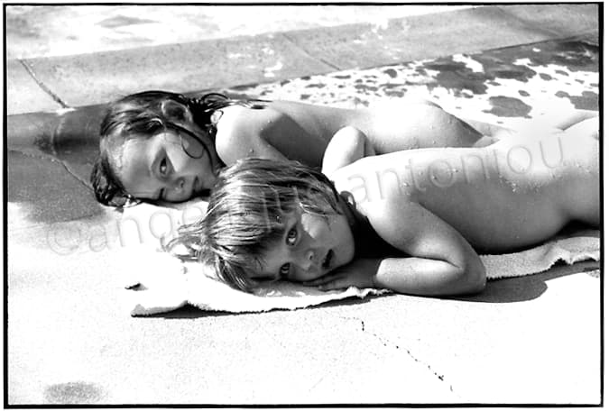 Black and white children photograph titled Bathing Beauties by Angelique Antoniou